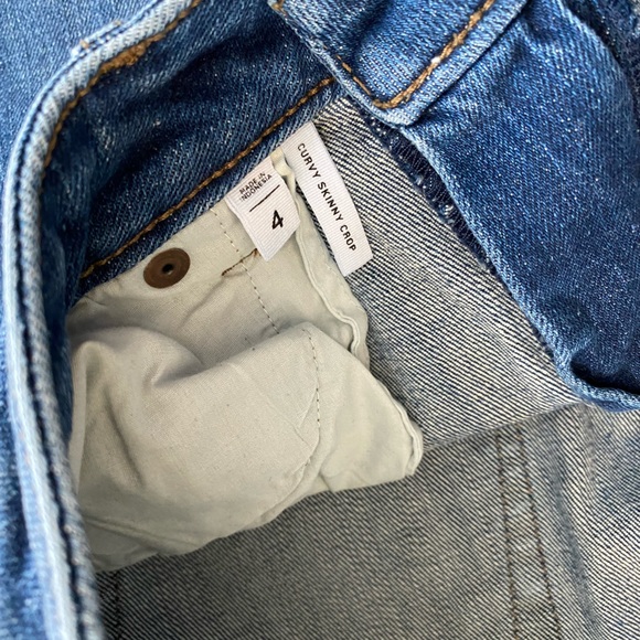 Loft Jeans Skinny Curvy Crop Womens Size 4 Pants - Picture 4 of 10